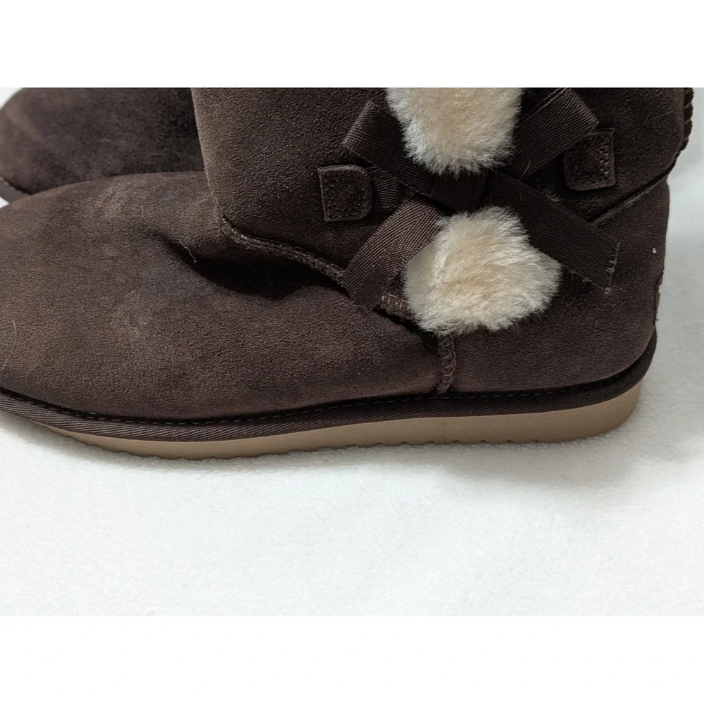 KOOLABURRA BY UGG VICTORIA TALL BROWN GRIZZLY SOFT SUEDE WOMEN'S BOOTS 9 NEW